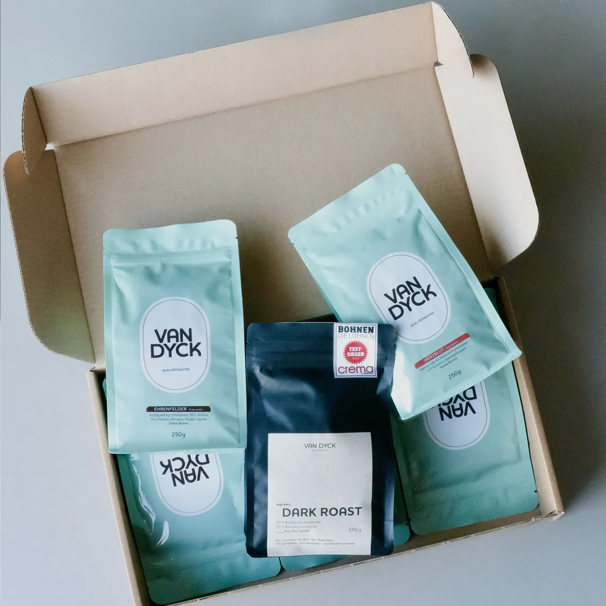 ‚Espresso Selection Masterpiece‘ – Probesortiment mit 6 Sorten | versandkostenfrei – Bio – Bild 4